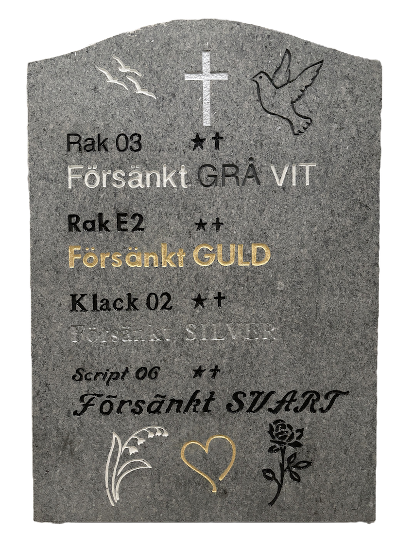Bild på gravstenar på en kyrkogård